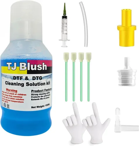 Kit de limpieza de cabezal de impresión de 5.1 fl oz para Epson, Kit de limpieza de cabezal para DTF, Kit de limpieza de cabezal de impresora de