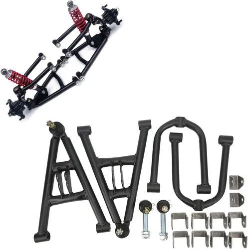 Miniatura 4 de Acouto Kart suspensión, Suspensión Delantera de Choque de Columpio Kit para 4 Ruedas Quad Bike Kart 350mm/13.77in Aleación de Acero Suspensión
