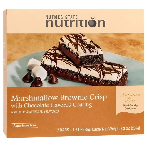 Miniatura 13 de Nutmeg State Nutrition Barras altas en proteínas, 7 porciones por caja (1 caja (7 porciones), chocolate negro S'mores)