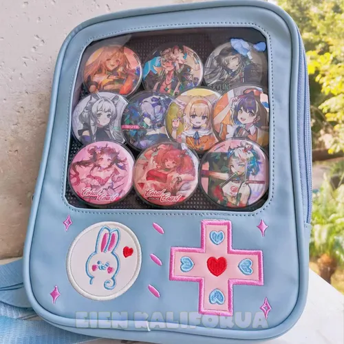 Miniatura 5 de Eien Kaliforua Ita Bag - Bolsa de 3 vías para mujer, diseño de consola de juegos, mochila Kawaii de dibujos animados