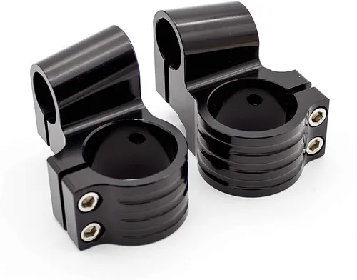 Miniatura 3 de FXCNC Tubo de horquilla de aluminio CNC de 1.850 in, 7/8 pulgadas, clip de tubo de horquilla para manillar, reemplazable, compatible con Universal