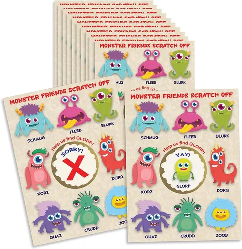 Miniatura 12 de My Scratch Offs Paquete de 26 tarjetas de San Valentín para rascar el corazón de Cupido, tarjetas de revelación de corazón de 3 x 4 pulgadas