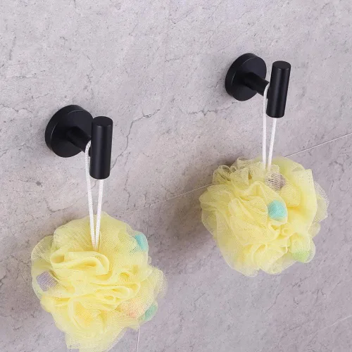Miniatura 9 de GERZWY Moderno juego de accesorios de baño de 3 piezas, soporte para papel higiénico y 2 ganchos para toallas, montaje en pared, acero inoxidable