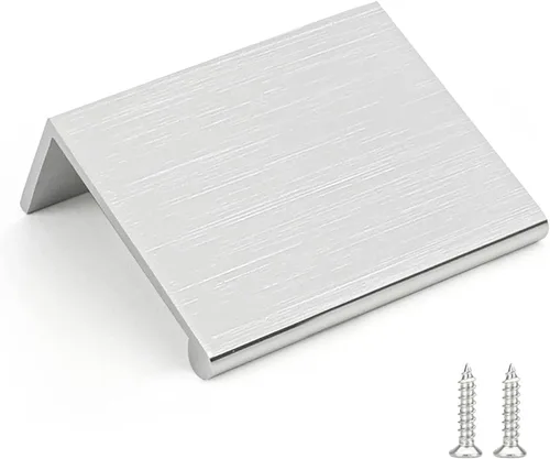 Miniatura 41 de Rergy - Juego de 10 tiradores de gabinete de cocina de níquel cepillado, manijas de gabinete de níquel cepillado, herrajes de gabinete con borde