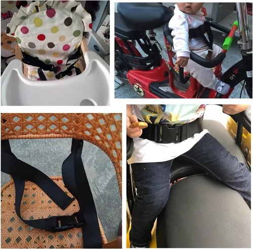 Miniatura 5 de ZARPMA Correas de seguridad para silla alta de 2 puntos, correa de repuesto para arnés de bebé, correa de seguridad para silla de bebé, silla