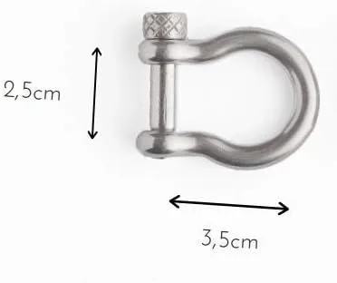 Miniatura 4 de Pulsera de cuerda para hombre, grillete plateado de acero inoxidable, extremadamente duradera y resistente a los arañazos, pulsera náutica hecha a