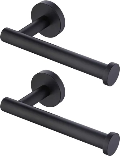 Miniatura 11 de KES Soporte de papel higiénico negro, soporte para papel de baño, rollo de papel SUS 304 de acero inoxidable, montaje en pared, negro mate