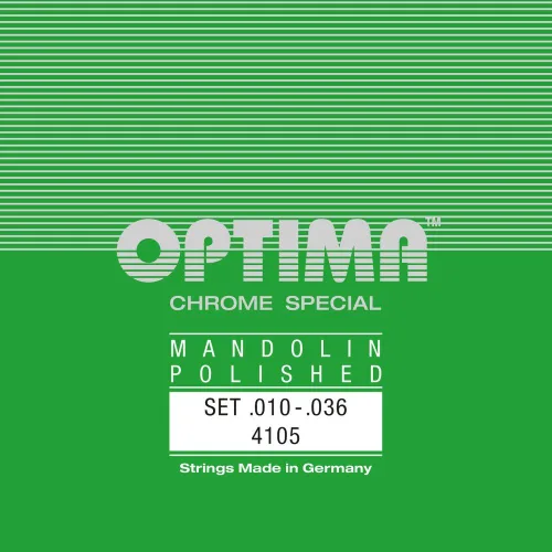 Optima 4103 Mandolina Cuerdas especial chapado en cromo pulido, Loop End D '-3
