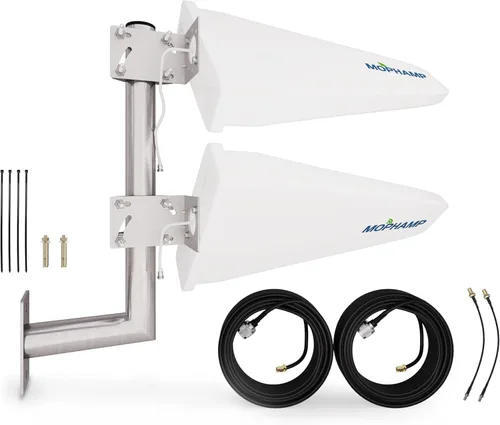 Kit de antena periódica de registro MIMO 2x2 para puntos de acceso 4G LTE/5G, enrutadores, pasarelas | Direccional de 15dBi compatible con AT&T,
