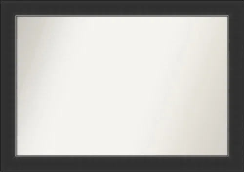 Miniatura 339 de Amanti Art Espejo personalizado, espejo de baño negro Astor, espejo de pared o espejo de tocador de baño sobre el fregadero (25 x 25 pulgadas)