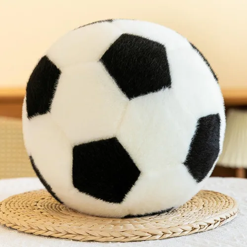 Miniatura 8 de Soccer Pillow Soft Football Throw Pillow Round Home Decor Soccer Decorative Pillow Aesthetic Soccer Sports Ball Plush Pillows for Couch Bed Bedroom