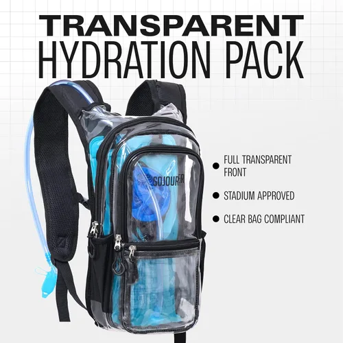 Miniatura 4 de SoJourner Bags, Rave Hydration Pack - Bolsa de agua de 2L incluida, para festivales, raves, senderismo, ciclismo, fiestas, escalada, carrera y más