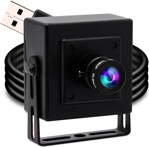 Miniatura 13 de ELP Módulo de cámara USB gran angular con enfoque automático de 5 mp con carcasa de metal OV5640 Mini UVC USB2.0 Lightburn cámara grabador láser