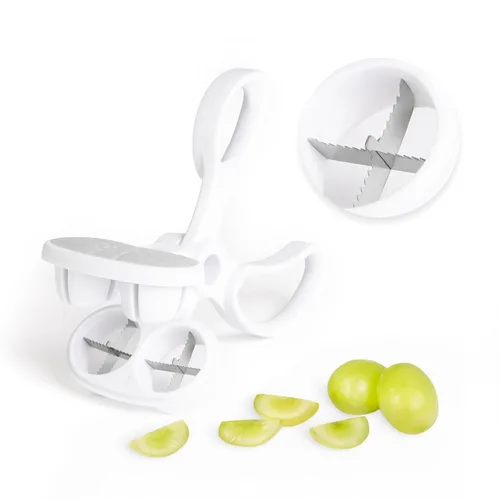 Miniatura 7 de Ubbi Cortador de uva para niños pequeños, cortador de uva para bebé, rebanador de frutas y verduras en 4 piezas, accesorio de cocina para almuerzo