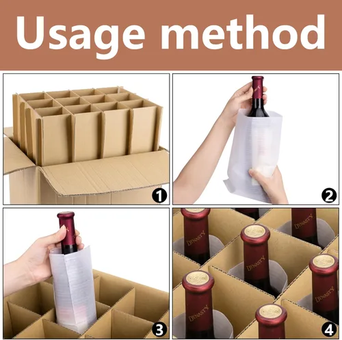 Miniatura 4 de codree 4 Kits de Embalaje de Vidrio - Divisores de Vidrio para Cajas de Mudanza - Cajas de Embalaje de Cristalería Divisores Corrugados con 48 4