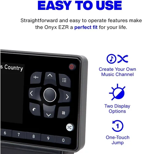 Miniatura 3 de SiriusXM SXEZR1V1 Onyx EZR Radio Satelital con Kit de Vehículo - Disfruta de SiriusXM en tu Sistema de Audio de Coche Existente y Más con Esta Radio