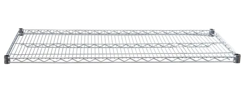 Miniatura 4 de Estante de alambre cromado resistente aprobado por NSF 42 x 14 pulgadas Estante de almacenamiento de metal ajustable para cocinas, cuartos
