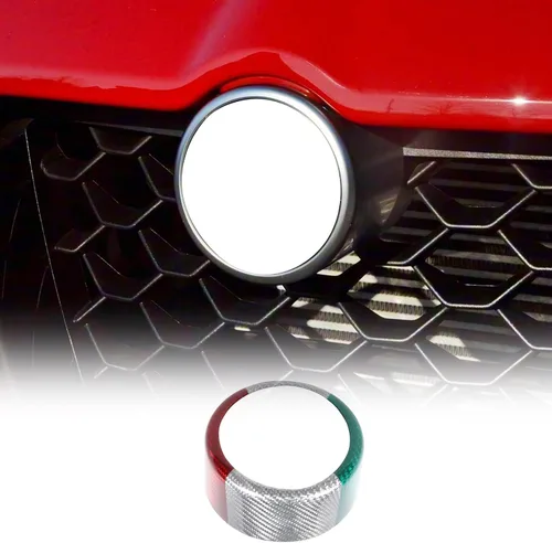 Miniatura 13 de Cubierta de fibra de carbono real para parrilla delantera de automóvil, soporte envolvente para Alfa Romeo Giulia Stelvio 2017-2020 accesorios de 3