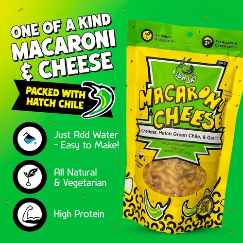 Miniatura 2 de FishSki Hatch Chile verde con macarrones y queso Cheddar (6 paquetes de 6 onzas)