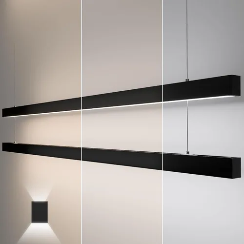 Miniatura 17 de Luz lineal LED de 4 pies, luz arriba y abajo de 50/45/40/35/30W, CCT de 3000/4000/5000K, luminarias lineales comerciales y residenciales