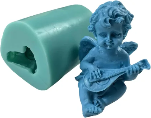 Miniatura 9 de Angel Series Jabón de vela Resina Artesanía Molde de silicona (IB-Angel-Book)