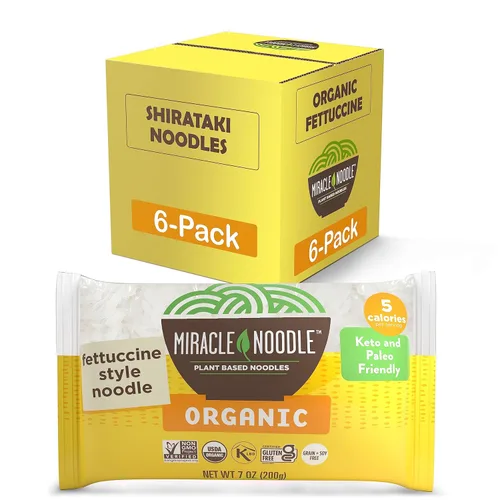 Miniatura 7 de Miracle Noodle Fideos espaguetis orgánicos, fideos Shirataki listos para comer, espaguetis Konjac, pasta baja en carbohidratos, fideos espaguetis