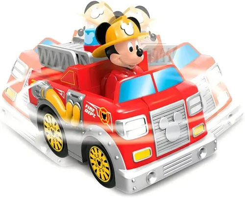 Disney Junior Mickey - Camión de bomberos con control remoto de función completa de 5.5 pulgadas, vehículo R/C, niños a partir de 3 años