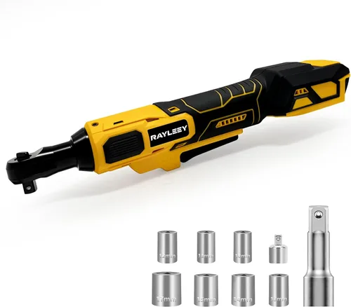 Llave de trinquete inalámbrica de 3/8 pulgadas para batería DEWALT 20V MAX, kit de herramienta de trinquete eléctrico de potencia 45 pies/libras (60