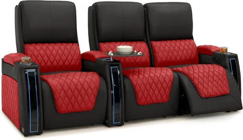 Miniatura 130 de Seatcraft Apex Zero-Gravity CoolZero - Asiento de cine en casa de cuero italiano, reposacabezas eléctrico, lumbar eléctrico, reclinable eléctrico