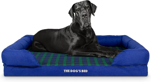 Miniatura 18 de The Dog's Bed - Cama ortopédica de espuma viscoelástica para perros medianos, colchón de soporte de alta densidad, entrada frontal baja, funda negro