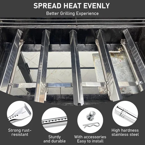 Miniatura 8 de Piezas de repuesto para parrilla Charbroil Performance de 5 quemadores 463448021 463450022 463451022, de 4 quemadores 463365021 463352521, Las