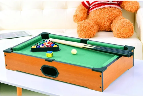 Miniatura 3 de Mini mesa de billar para niños, mesa de juego de billar pequeña, mesa de billar de sobremesa, juguete de mesa de billar para gato, regalo
