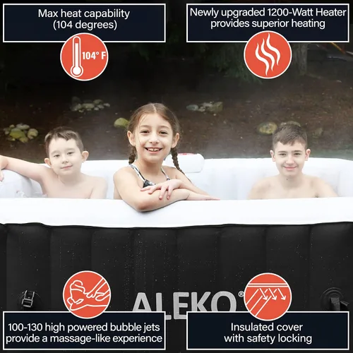 Miniatura 3 de ALEKO - Jacuzzi portátil inflable