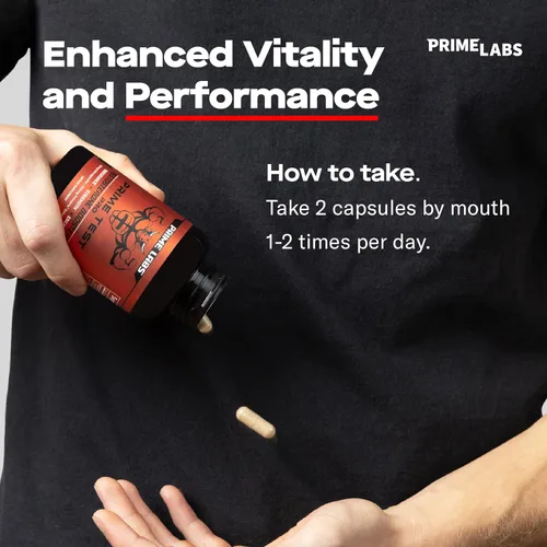 Miniatura 8 de Prime Labs Prime Test Pro - Suplemento de testosterona para hombres - Estimulante de testosterona, vitalidad y energía - con Ashwagandha, extracto