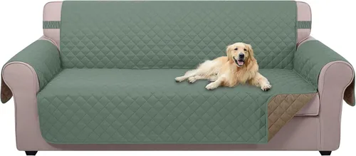 Miniatura 139 de U-NICE HOME Funda de sofá reversible para perros con correas elásticas, resistente al agua, protector de muebles para mascotas, funda de sofá