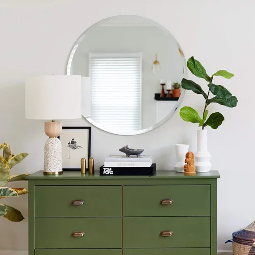 Miniatura 3 de Better Bevel - Espejo redondo sin marco, espejo de pared de baño circular de 30 pulgadas de diámetro con borde biselado Redondo - Borde biselado