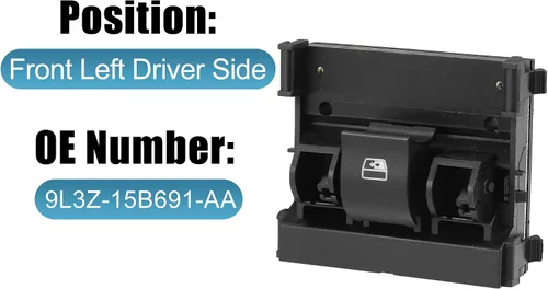 Miniatura 2 de X AUTOHAUX Interruptor de techo corredizo de consola superior de ventana trasera 9L3Z-15B691-AA para Ford F-150 2009-2017 para Ford F-250 F-350