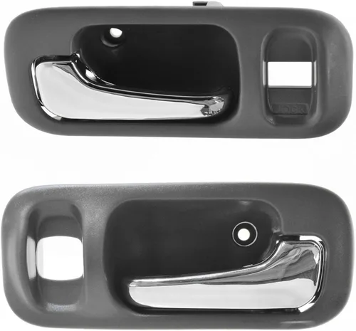 Miniatura 47 de TRQ Juego de 2 manijas de puerta interior trasera cromada y cachemira para Chevy GMC