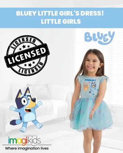 Miniatura 3 de Bluey Vestido de bingo para niñas pequeñas y grandes