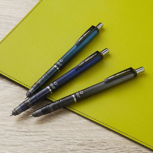Miniatura 3 de Lápiz mecánico Zebra DelGuard 0.5mm, cuerpo azul nido de abeja (P-MA85-HBL)