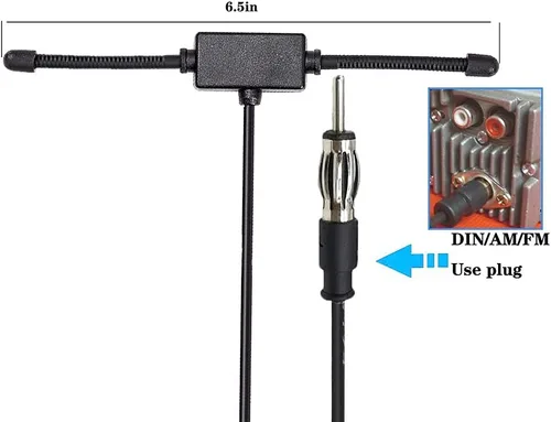 Miniatura 3 de Antena de radio estéreo universal para coche, antena de radio AM FM, adhesivo para coche, antena de parche oculto, para camión, antena de radio