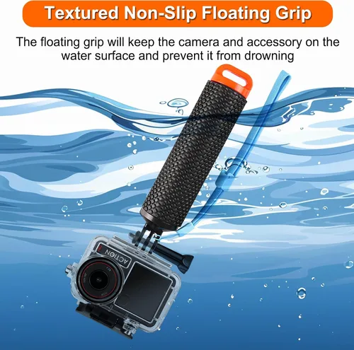 Miniatura 4 de BO&DQQ Carcasa Subacuática Impermeable Compatible con DJI Osmo Action 5 Pro/Action 4/Action 3, Funda de Cubierta de Buceo de 50 m/164 pies con Kit