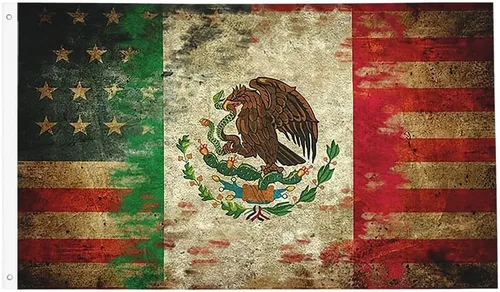 Miniatura 20 de Banderas de México 3x5 pies, bandera mexicana divertida para el hogar, patio, casa, jardín, banderas para fiestas navideñas, decoraciones interiores