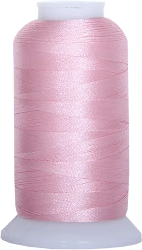 Miniatura 18 de Carretes de hilo de poliéster, 1000 m – 160 colores – Peso del hilo: 40 40wt trilobal polyester embroidery thread with bright sheen. Works with