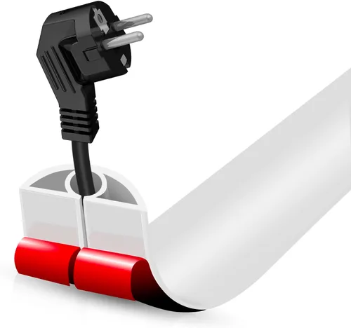 Miniatura 102 de Cubierta autoadhesiva para cables de suelo, gestión de cables de 3.3 pies, protector de tira de extensión para cables, evita tropiezos de cables