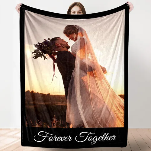 Artsadd Mantas personalizadas con texto fotográfico, mantas de collage personalizadas con mis propias imágenes, fabricadas en Estados Unidos,