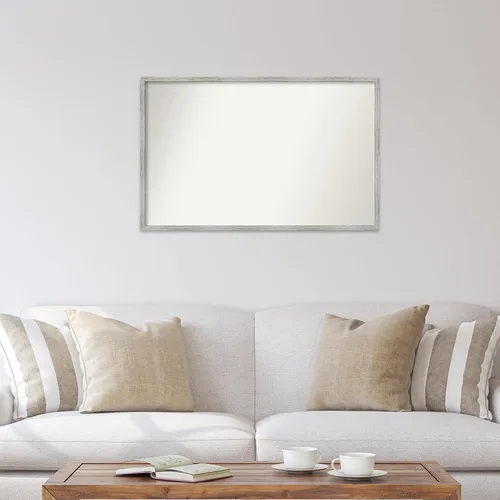 Miniatura 79 de Amanti Art Espejo de baño blanco para sobre el fregadero, 32 x 45 pulgadas, espejo de tocador rectangular blanco esbelto, marco de madera moderno