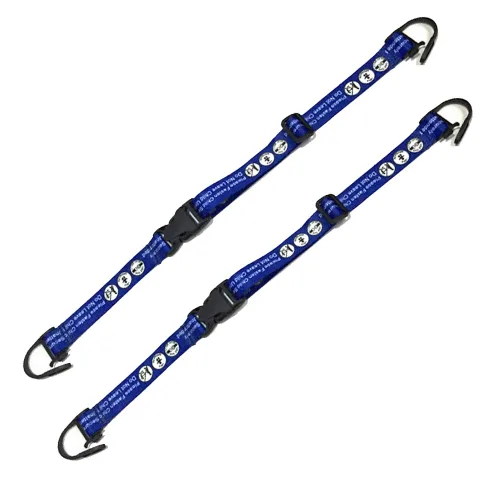 Hooshing Cinturón de seguridad para bebés de 2 uds, ajustable, para supermercado, carrito de compras, cinturón de silla, cinturones de seguridad azul