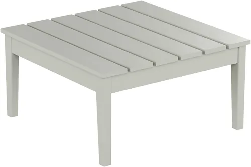 Miniatura 13 de WestinTrends Ashore - Mesa de centro para exteriores, 32 pulgadas para todo tipo de clima, de madera de polietileno Adirondack, mesa auxiliar Teca