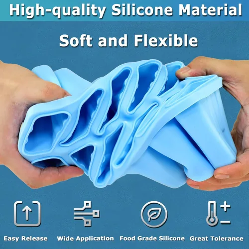 Miniatura 7 de Moldes de silicona para paletas de 10 cavidades, molde de paletas de hielo para niños, adultos y adolescentes, moldes de helado sin BPA para Cavidad